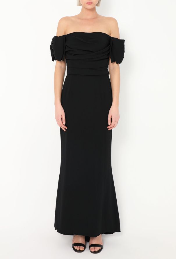 Dolce & Gabbana Off-Shoulder Draped Gown - 2 Dolce & Gabbana Off-Shoulder Draped Gown - 2