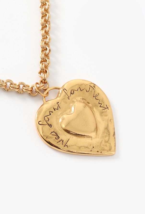 Saint Laurent 1992 Sculpted Heart Sautoir - 2 Saint Laurent 1992 Sculpted Heart Sautoir - 2