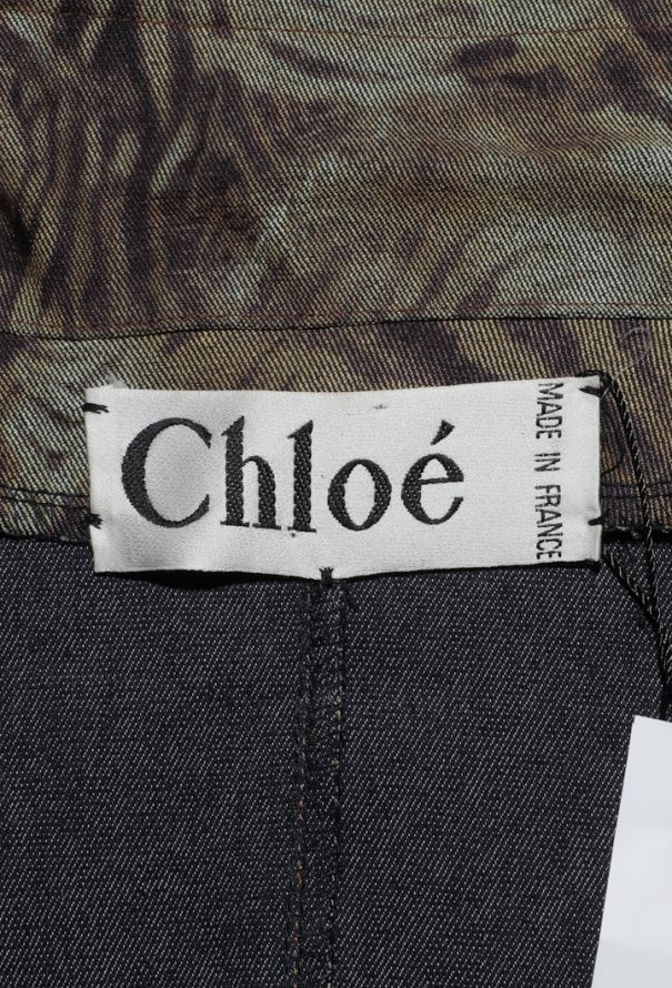 Chloé Tiger Printed Gabardine Trench, 1980s - 7