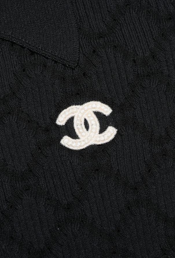 Chanel 2020 Perforated 'CC' Polo - 5