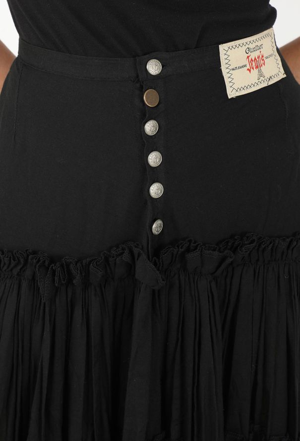 Jean Paul Gaultier '80s Tiered Peasant Skirt - 4