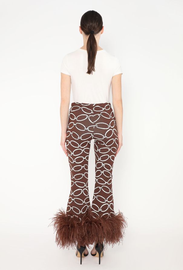 Valentino Resort 2023 Ostrich Trim Intarsia Ensemble - 6 Valentino Resort 2023 Ostrich Trim Intarsia Ensemble - 6