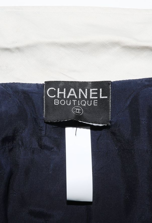 Chanel '80s Marinière Cropped Jacket - 5