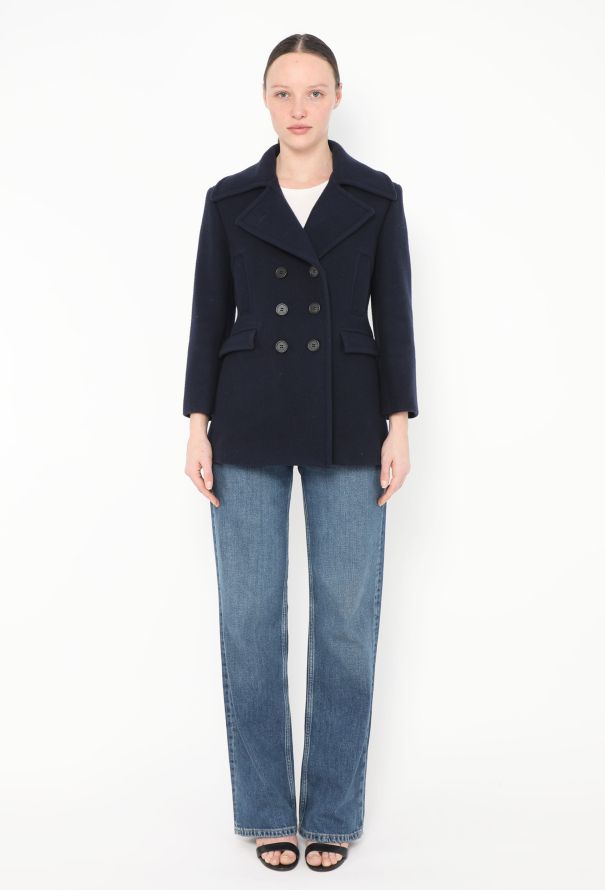 Céline 2010 Felted Wool Peacoat - 3 Céline 2010 Felted Wool Peacoat - 3