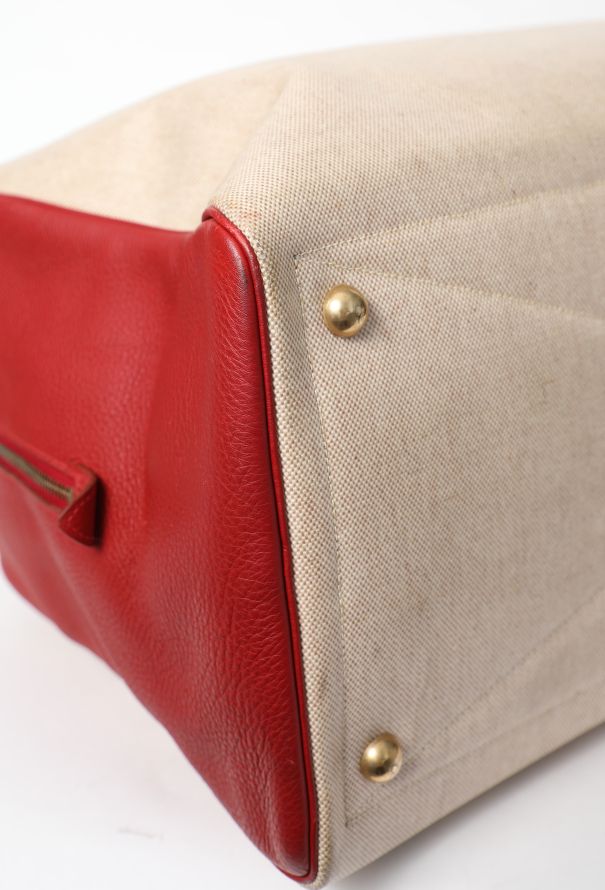 Hermès Vintage Toile H & Taurillon Clémence Victoria 50 - 10