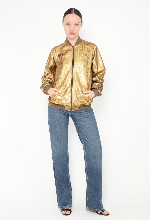 Saint Laurent S/S 2016 Python Bomber Jacket - 5 Saint Laurent S/S 2016 Python Bomber Jacket - 5