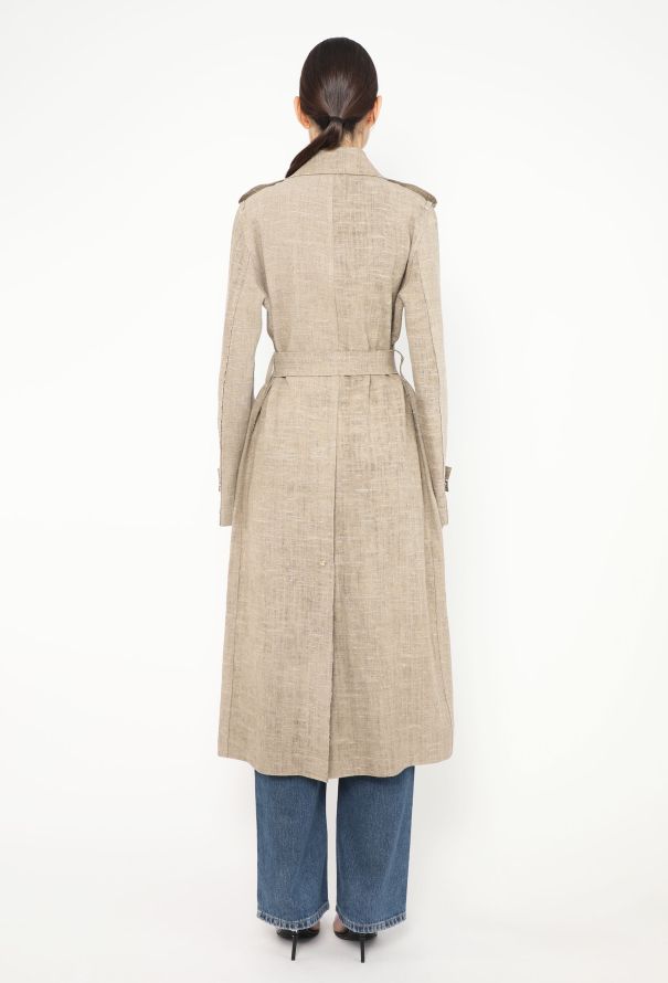 Bottega Veneta Pre-Fall 2019 Belted Linen Trench - 6 Bottega Veneta Pre-Fall 2019 Belted Linen Trench - 6