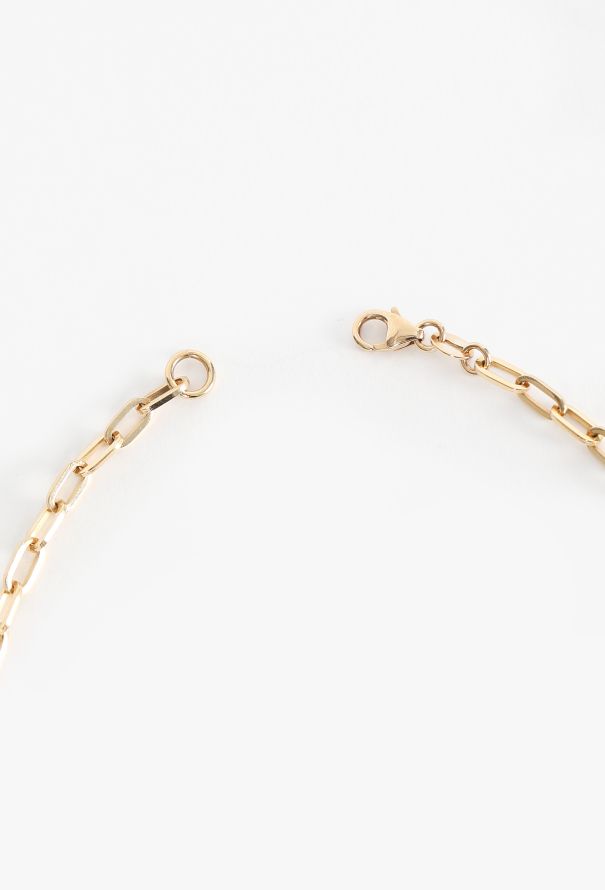 Modern Fine Jewelry FoundRae 18K Yellow Gold Chain and Morganite Charm - 9