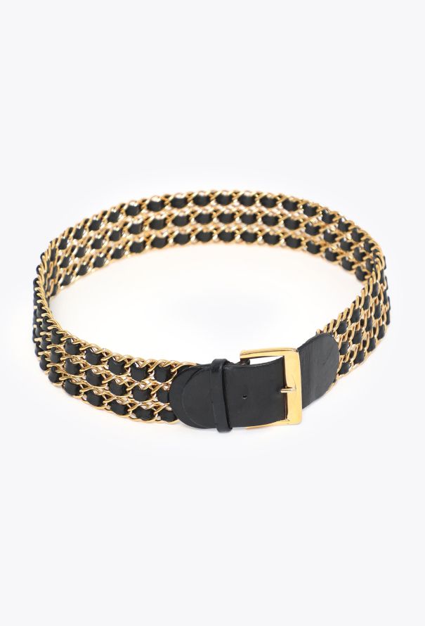 Chanel F/W 1989 Interwoven Chainlink Belt - 4