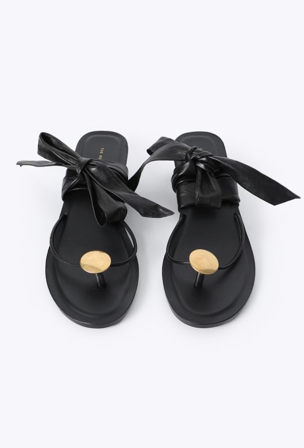 The Row 2023 Cord Leather Thong Sandals - 1