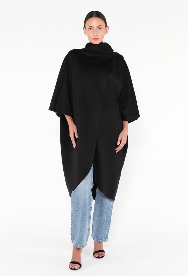 Gemini '70s Draped Shawl Coat - 1