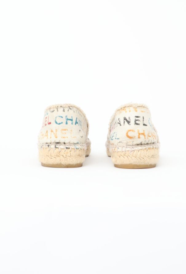 Chanel 2017 Logo Print Espadrilles - 5