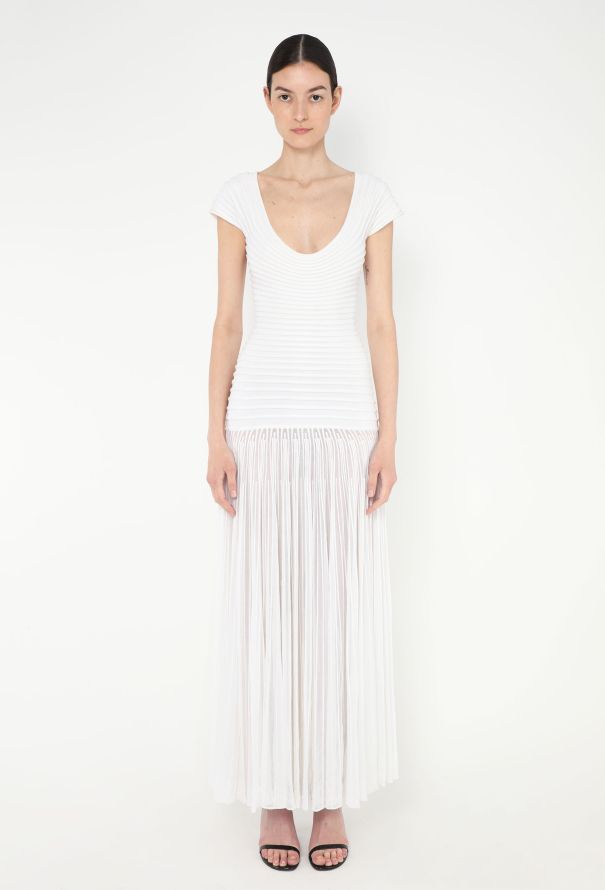 Alaïa 2022 Ribbed Godet Dress - 4 Alaïa 2022 Ribbed Godet Dress - 4