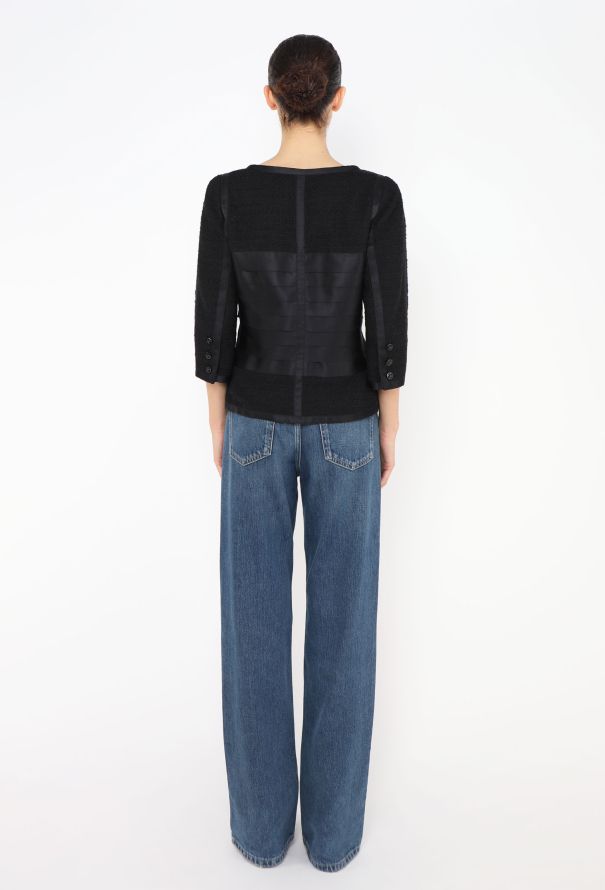 Chanel F/W 2006 Ribbon Bouclé Jacket - 5