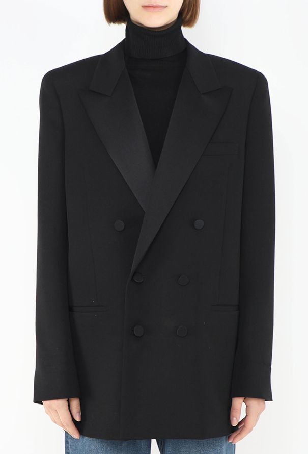 Saint Laurent Pre-Fall 2022 Smoking Tuxedo Blazer - 3
