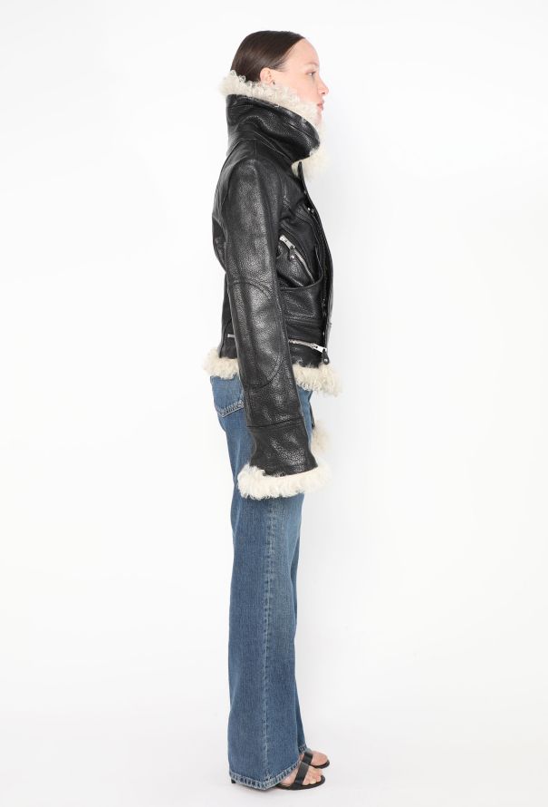 Balenciaga ICONIC F/W 2004 Shearling Aviator Jacket - 7