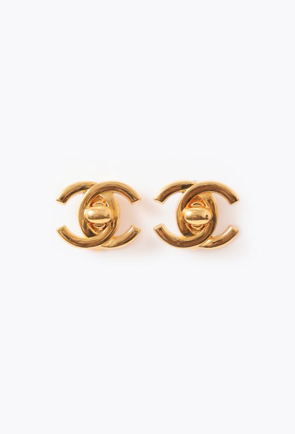 Chanel 1995 'CC' Clip Earrings - 1