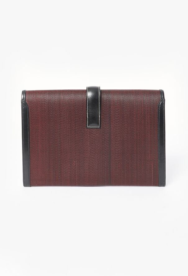 Hermès RARE Jige Crinoline & Box Leather Clutch - 5