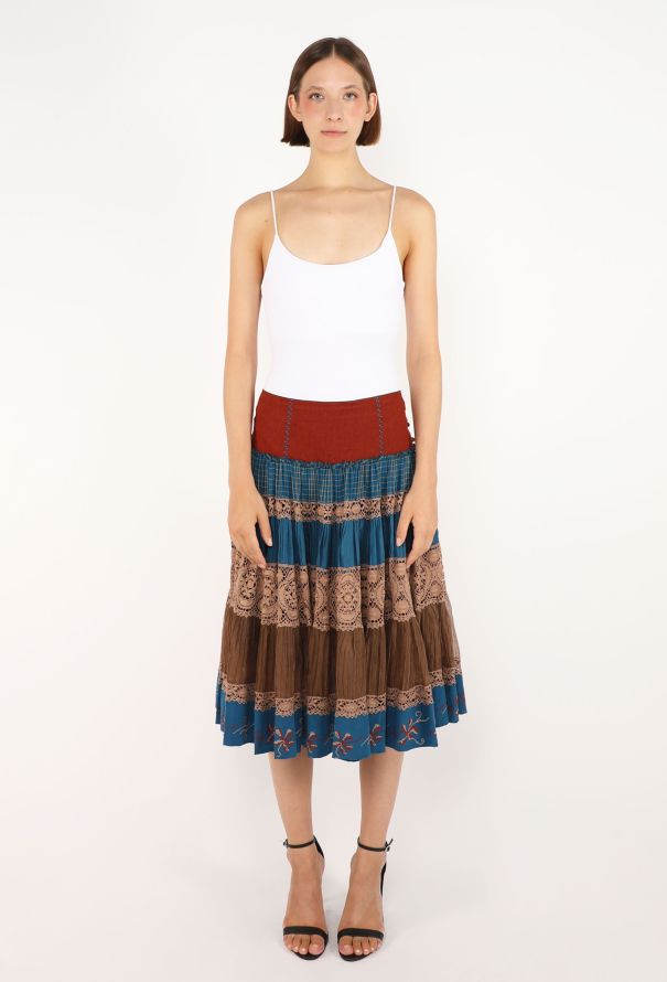 Jean Paul Gaultier Tiered Peasant Skirt, Early 2000s - 1