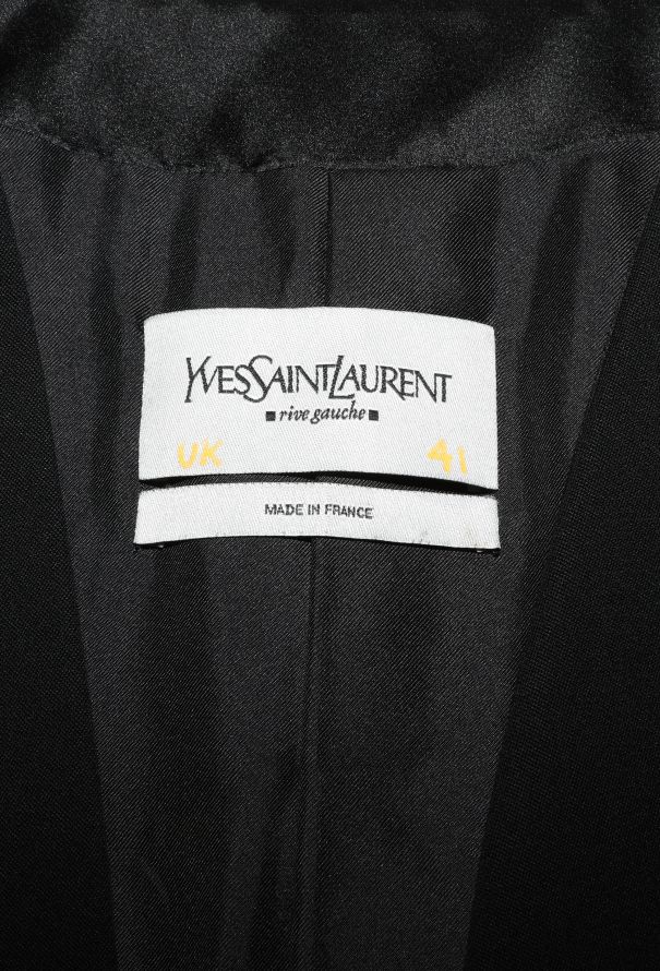 Saint Laurent Peplum Smoking Blazer - 6