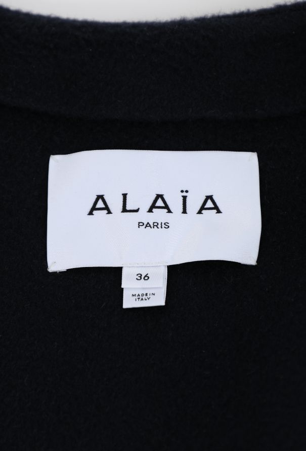 Alaïa S/S 2025 Cashmere Peplum Coat - 8