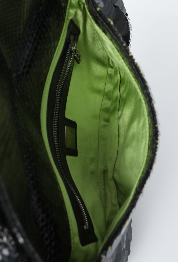 Fendi Vintage Sequin & Python Baguette Bag - 12