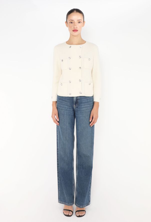 Chanel 2022 Double-Breasted Cashmere Cardigan - 4