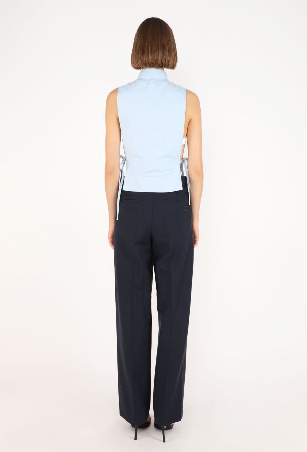 Miu Miu Poplin Open Shirt, S/S 2026 - 7
