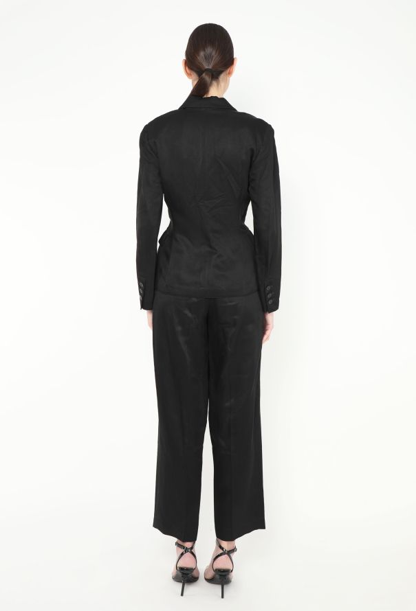 Alaïa Vintage Cinched Twill Suit - 7 Alaïa Vintage Cinched Twill Suit - 7