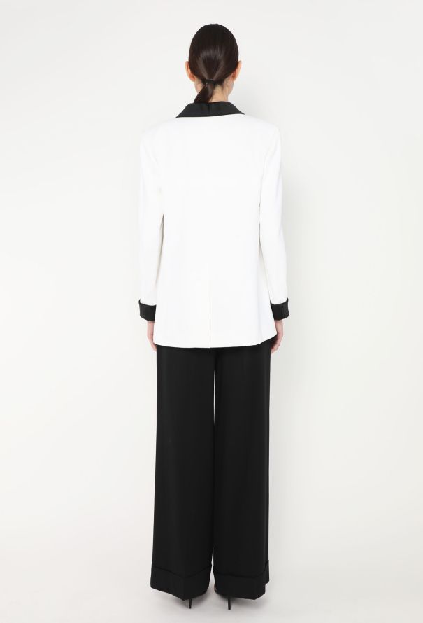 Chanel Resort 2017 Bicolor Smoking Blazer - 6