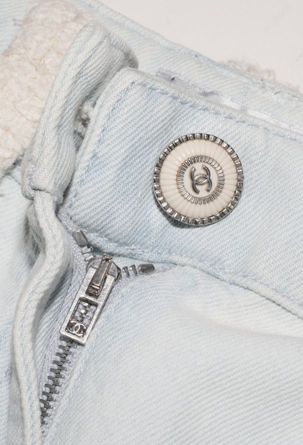 Chanel Resort 2021 Tweed Trim Jeans - 8