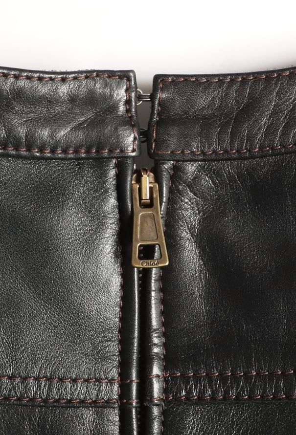 Chloé F/W 2016 Leather Maxi Dress - 8