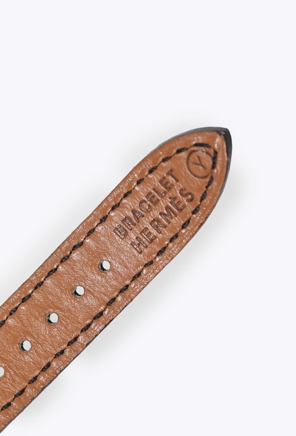 Hermès Vintage 1995 Black Courchevel Kelly Watch - 5