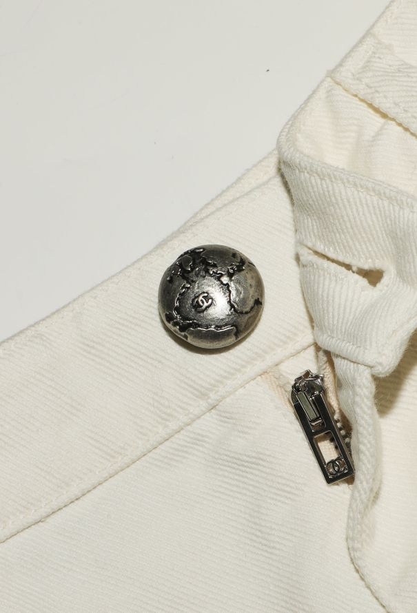 Chanel Straight-Leg 'CC' Denim Trousers - 7