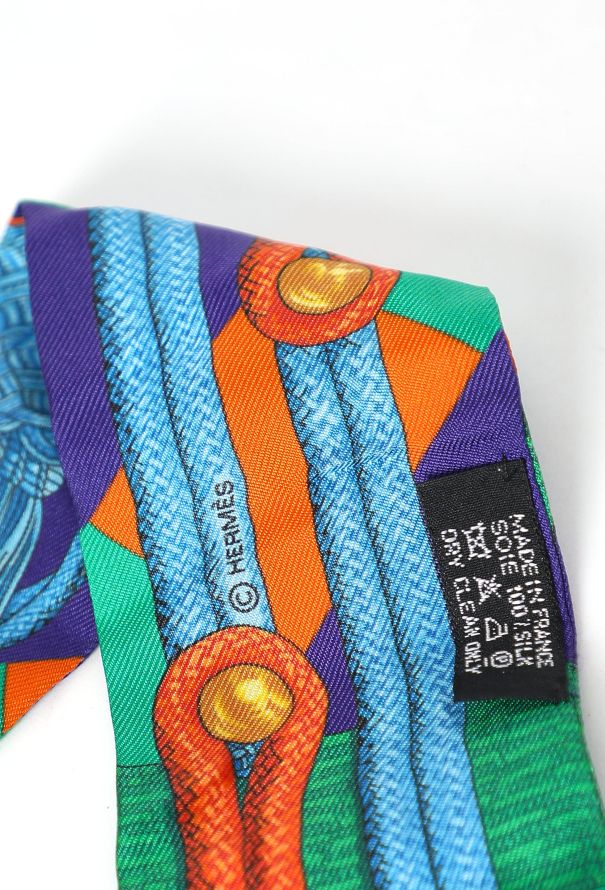 Hermès 'Les Brandebourgs' Silk Twilly Scarf - 4