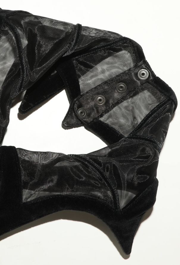 Thierry Mugler COLLECTOR Late '80s Velvet Spider Gown - 7