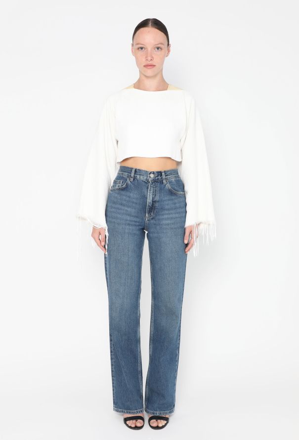 Céline S/S 2013 Frayed Bouclé Top - 3