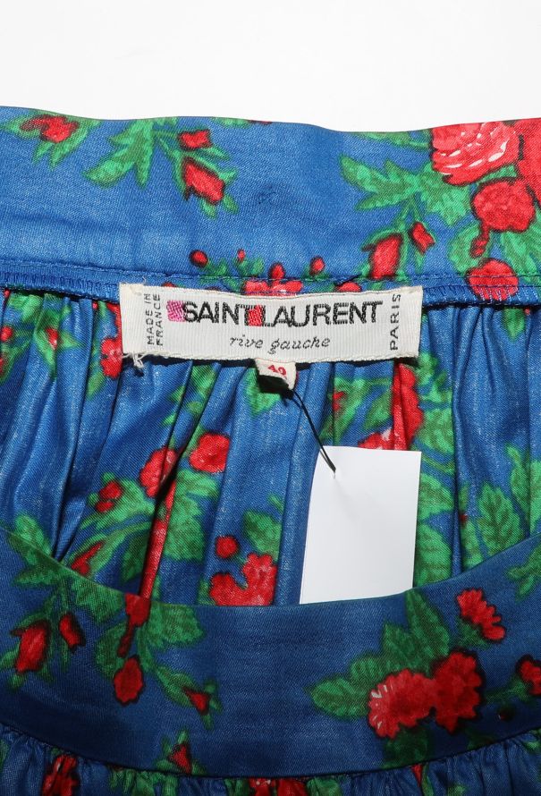 Saint Laurent S/S 1977 Floral Peasant Skirt - 7