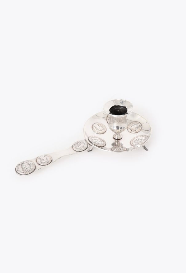 Dior 1960s Silver Roman Coin Candleholder - 4 Dior 1960s Silver Roman Coin Candleholder - 4