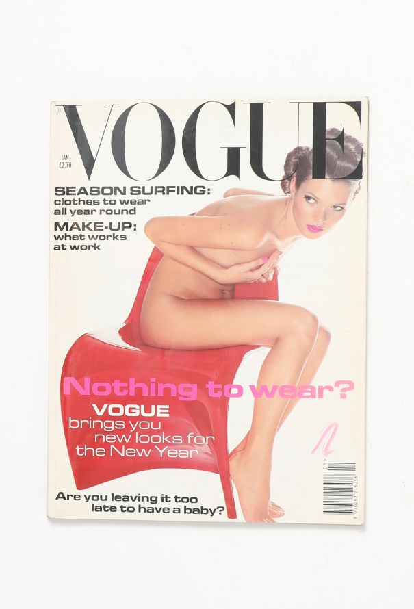 VOGUE UK January 1995 Kate Moss Cover Issue - 1
