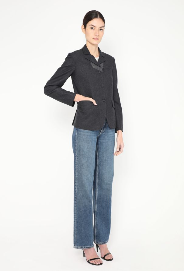 Jil Sander Classic Tailored Felted Blazer - 4