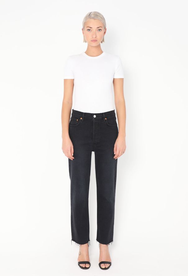 Re/Done '70s Stove Pipe' Jeans - 1