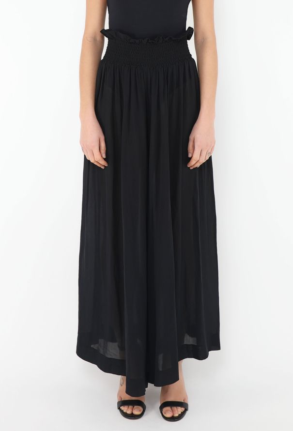 Chanel 1990 Shirred Silk Pants - 3