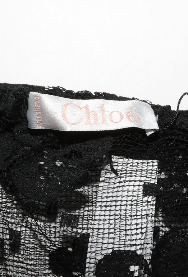 Chloé Vintage Floral Lace Skirt - 4