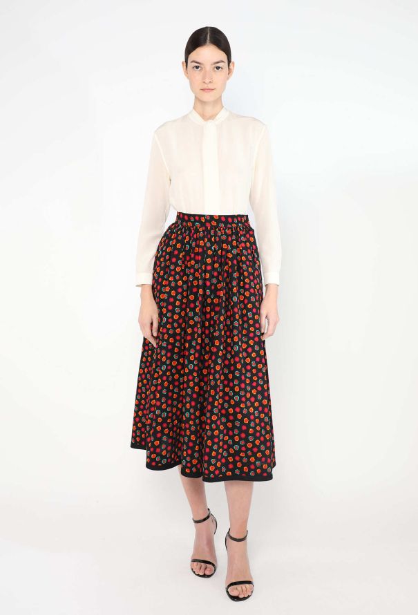 Saint Laurent 1976 Russian Braided Trim Skirt - 1