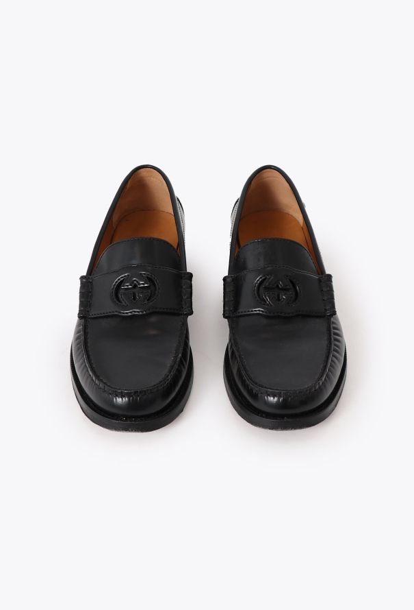 Gucci 2023 Emblem Calfskin Loafers - 1