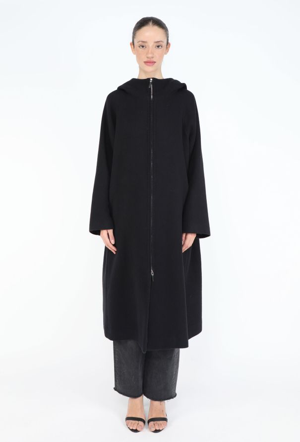 The Row Oversized Hooded Wool Blend Coat - 3