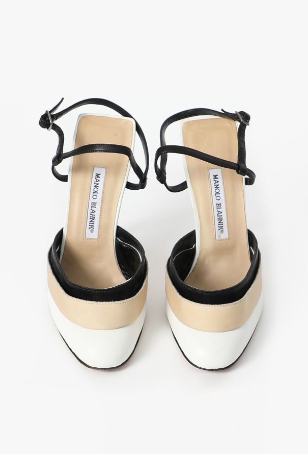 Manolo Blahnik Tiered Rebord Stiletto Pumps - 3