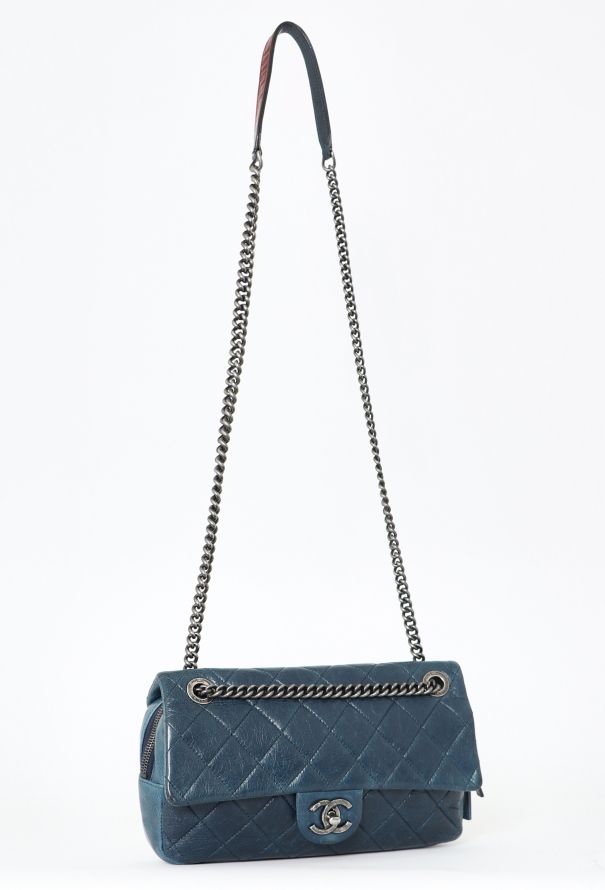Chanel Blue Portobello Flap Bag - 3 Chanel Blue Portobello Flap Bag - 3