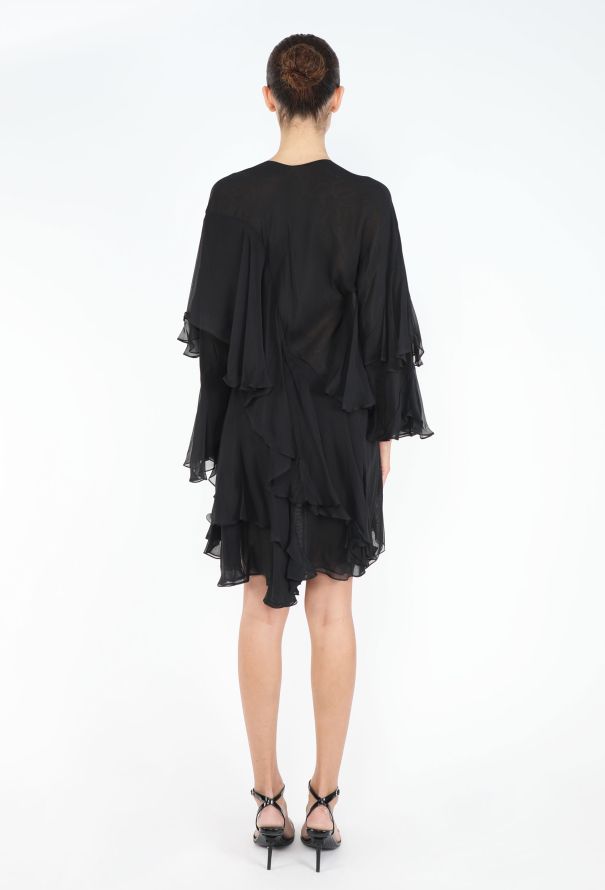 Gucci Tom Ford '90s Draped Chiffon Dress - 5